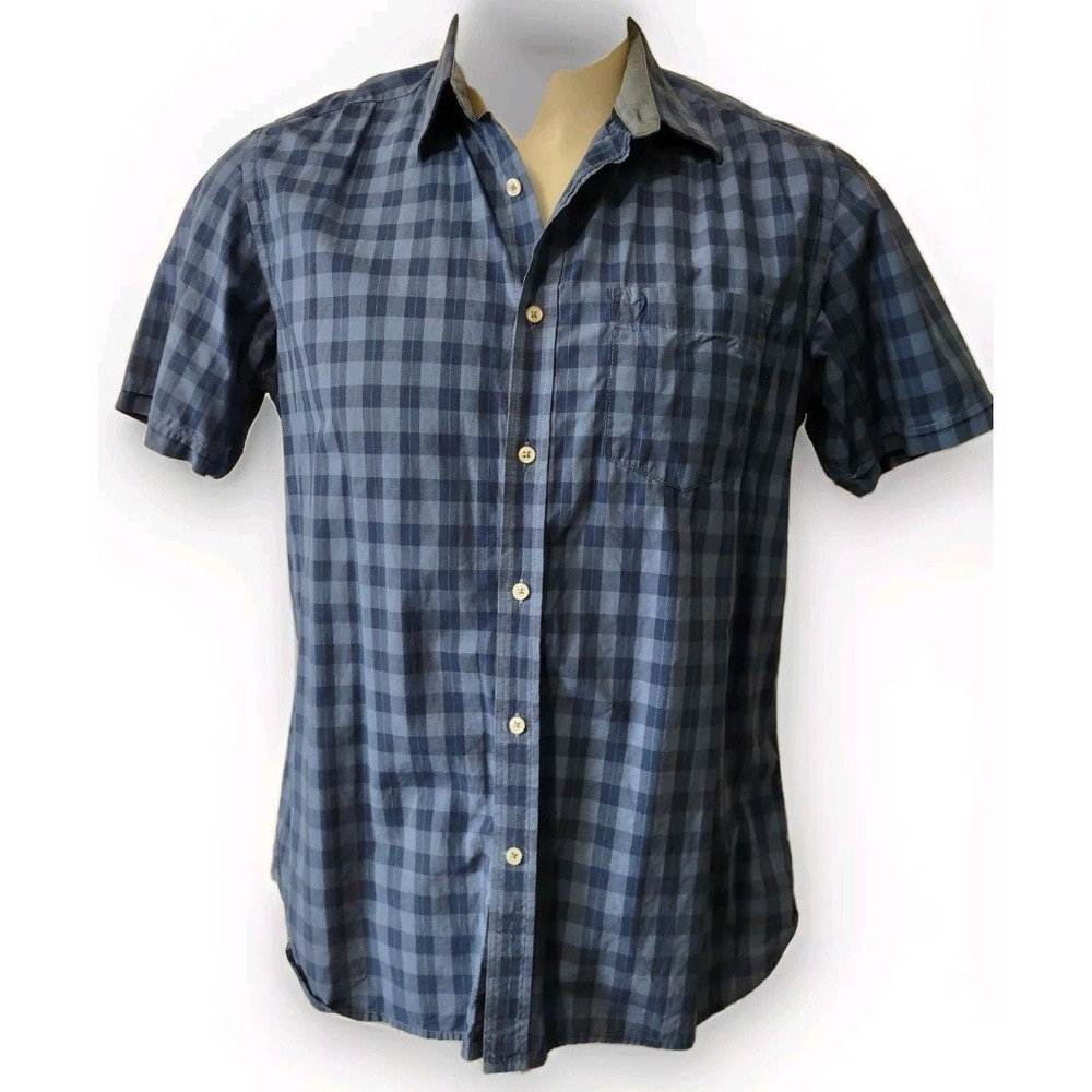 Indian Terrain Shirt Men's Size M-40CM Slim Fit Short Sleeve‎ Button Up Collared